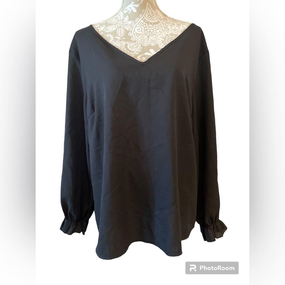 Shein Curve Women’s Size 3X Black Blouse Top
